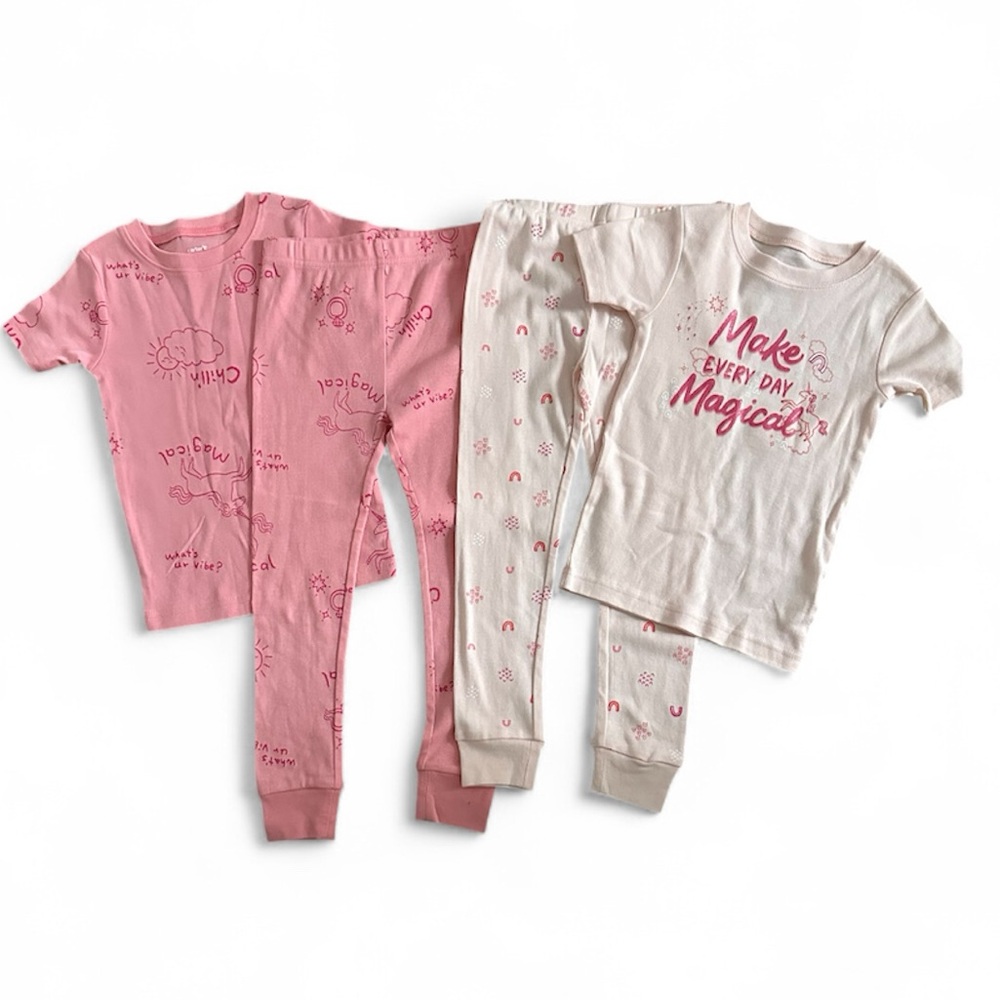 *New* Carter’s Unicorn Pajamas Set - Make Every Day Magical 4 Piece Set Size 4